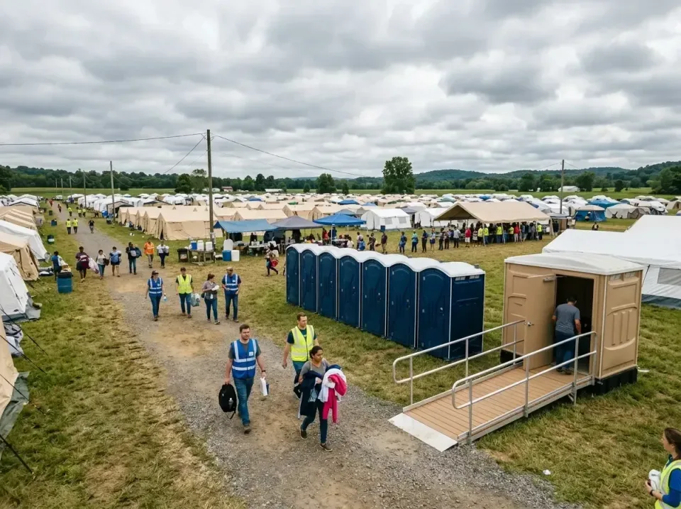 disaster-relief-camp-restrooms-010 — frequently asked questions, Dumpster & Portable Bathrooms Rental in Woodmore, MD